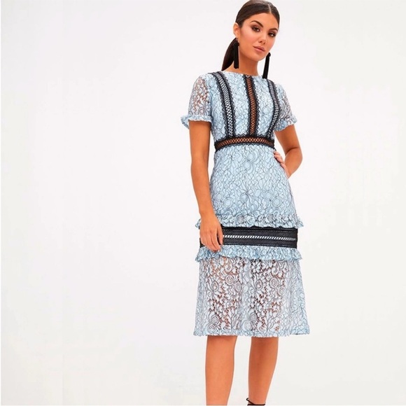 PrettyLittleThing Dresses & Skirts - Pretty Little Things Maxi Dress lace detail size 2 UK 6 wedding summer